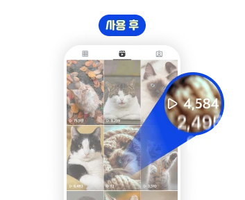 인스타그램 한국인 릴스 조회수 서비스 구매 후 팔로워가 크게 증가한 계정 모습
